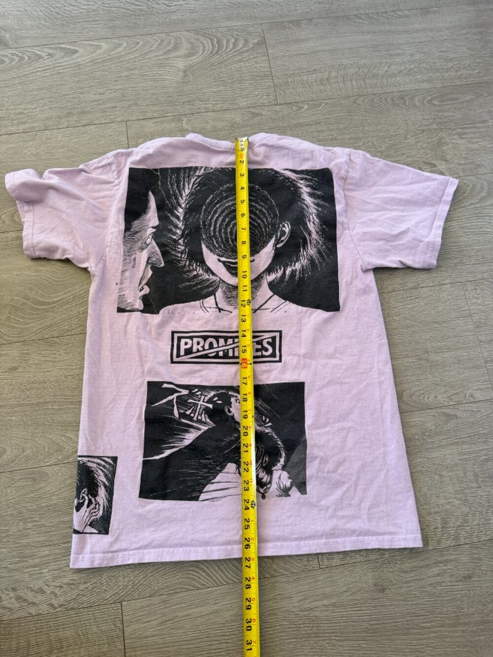 Broken Promises x Uzumaki Junji Ito Anime Graphic T-Shirt Pink Men’s Medium - Picture 8 of 9